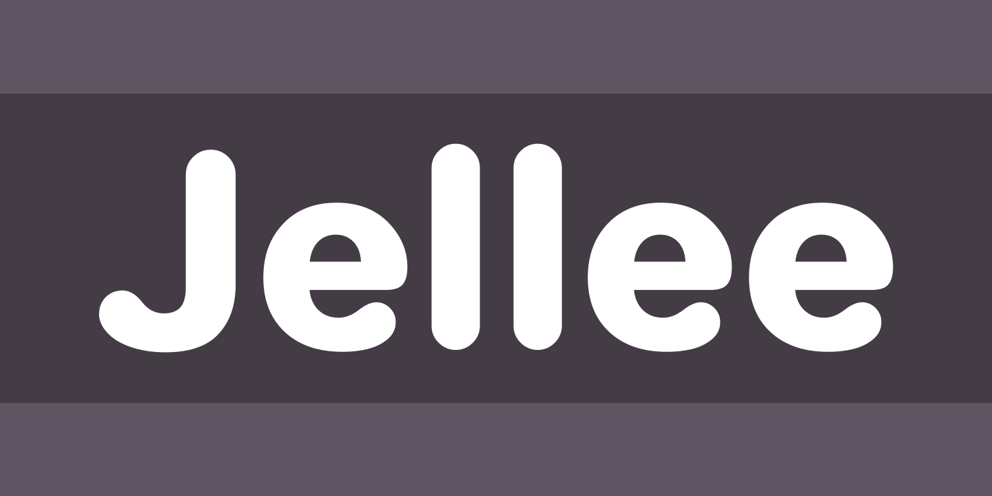Шрифт Jellee